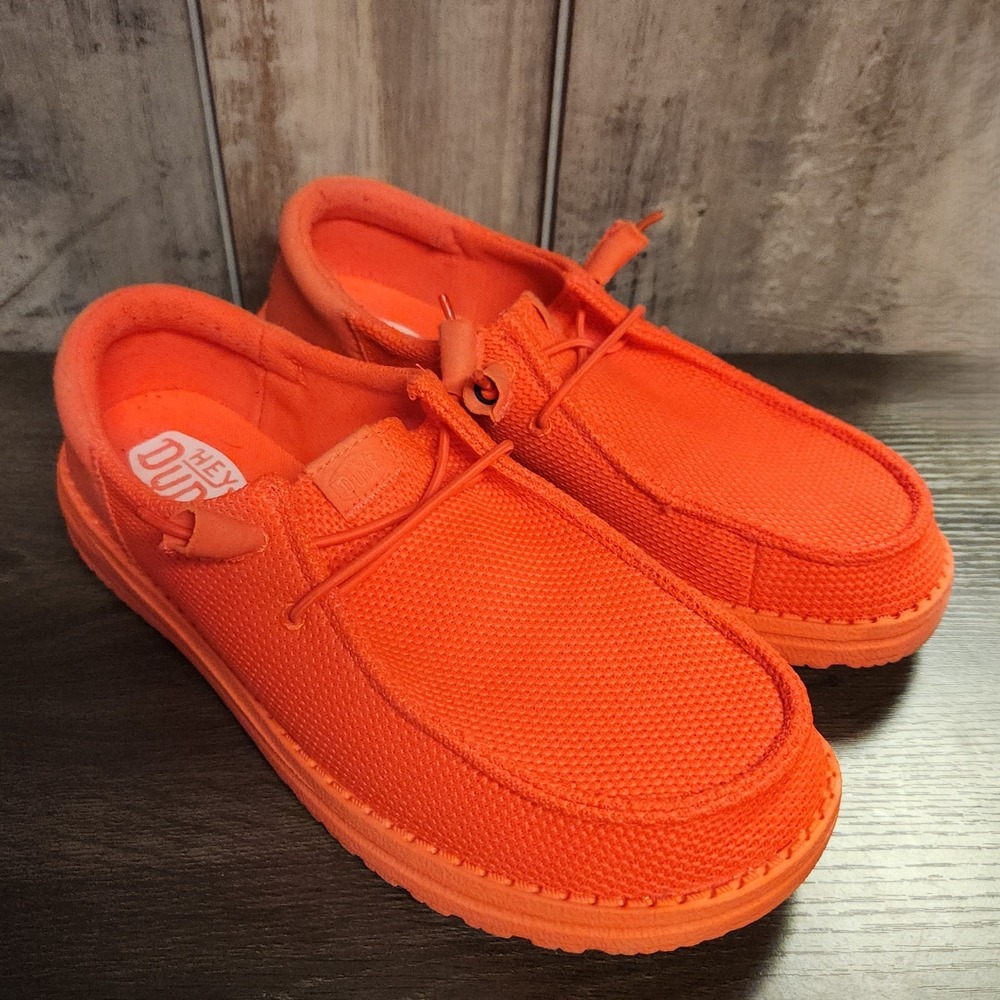 Hey Dude Womens Wendy Funk Mono Slip On Comfort Shoes Size W10 Fiery Coral